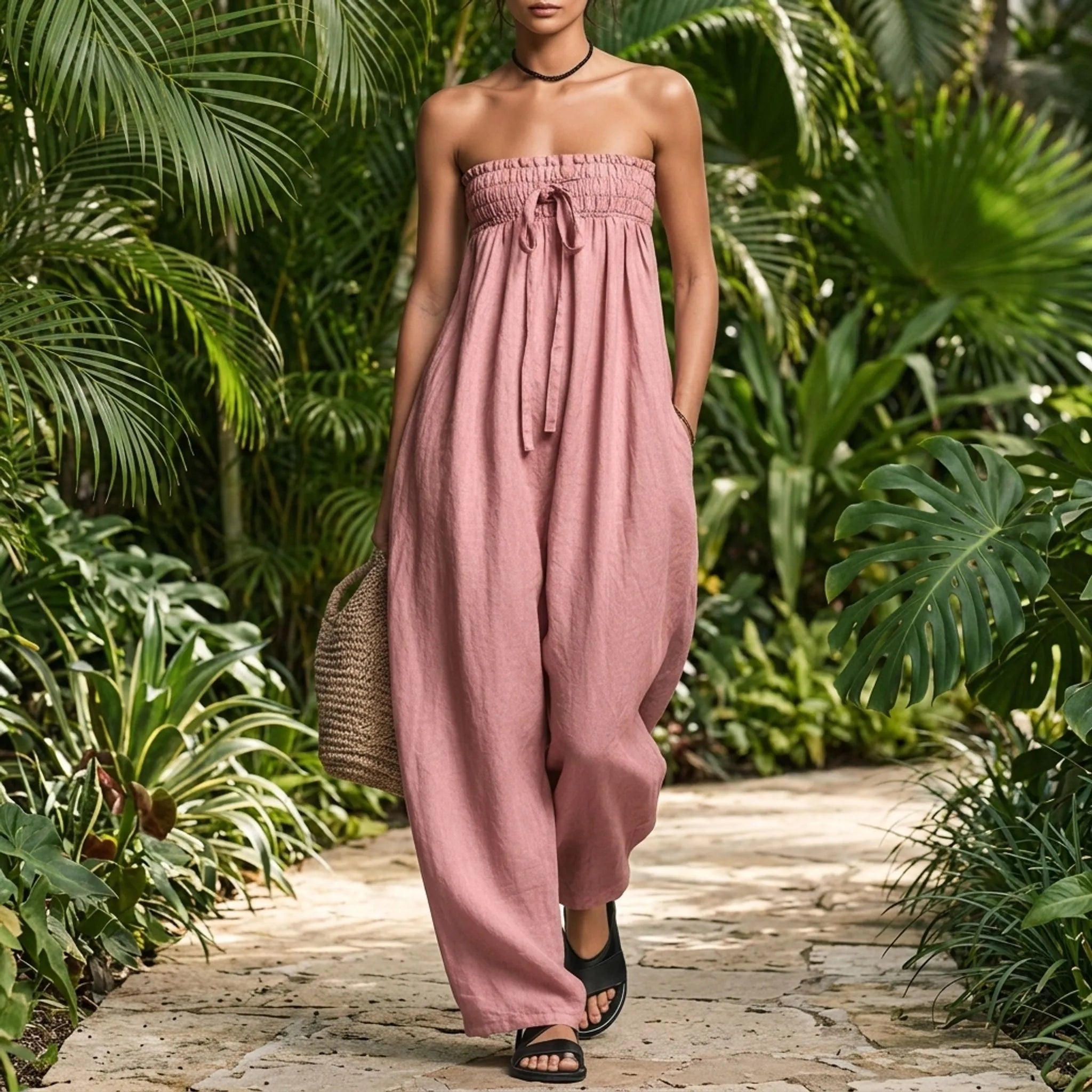 Strapless Zomerse Jumpsuit | Navando 