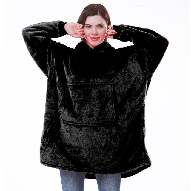 Sweaterdeken | Zacht flanelfleece met capuchon 7