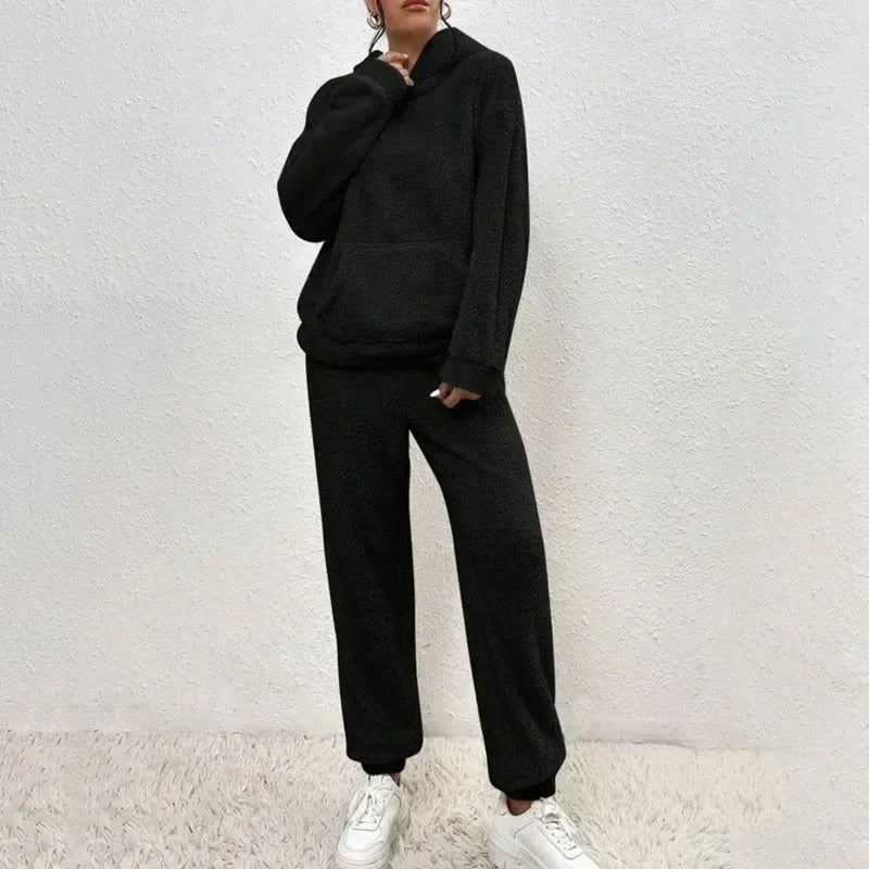 Sofie - Teddy Warme Hoodie Trui en Joggingbroek