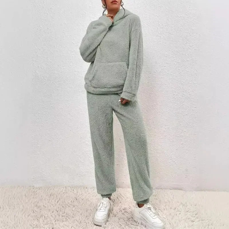 Sofie - Teddy Warme Hoodie Trui en Joggingbroek