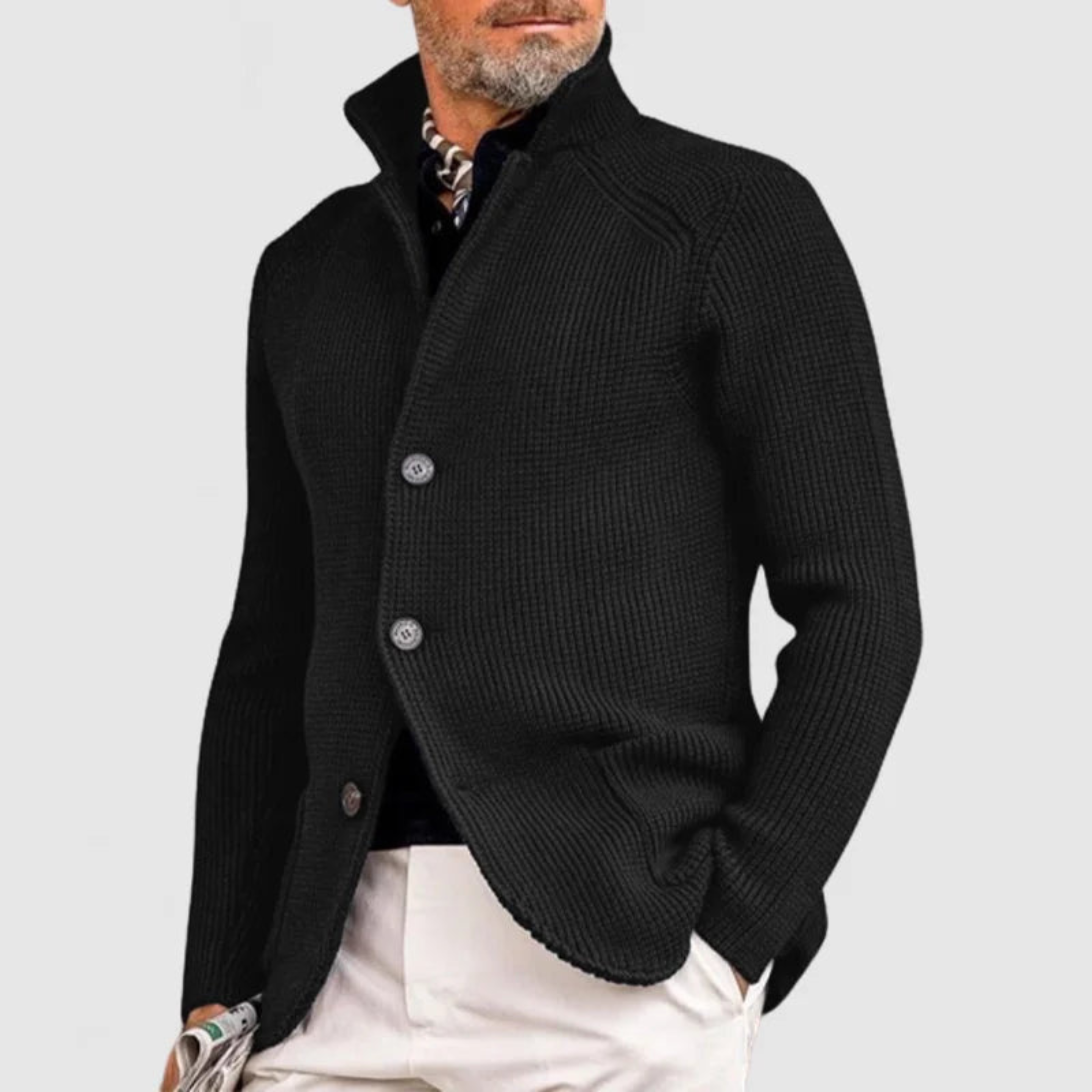 Tom | Slanke pasvorm gebreid vest 3