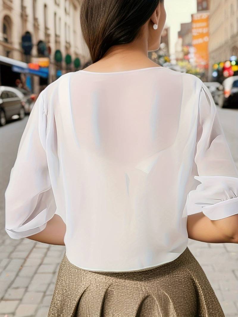Transparante Strikblouse | Navando 