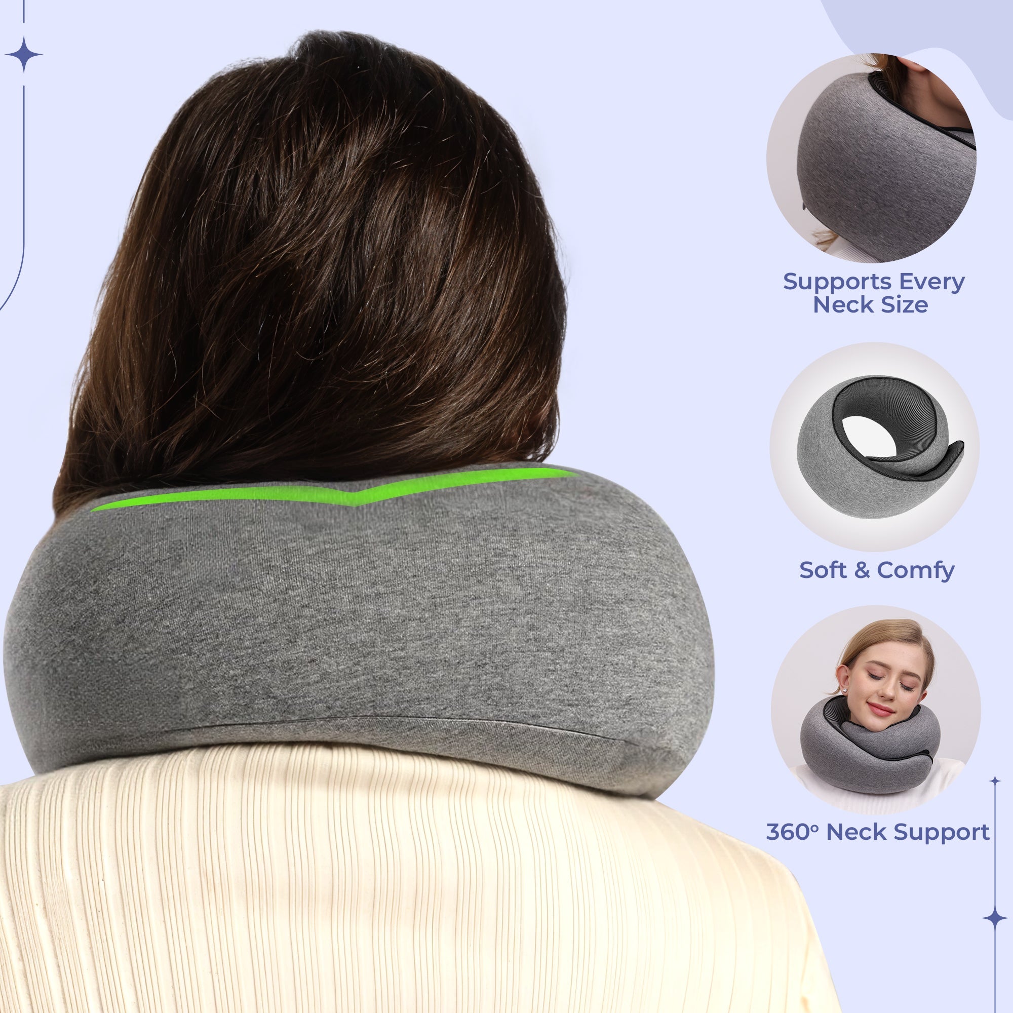 Travel Pillow Australia | Ergonomisch traagschuim nekkussen voor vliegtuig 2