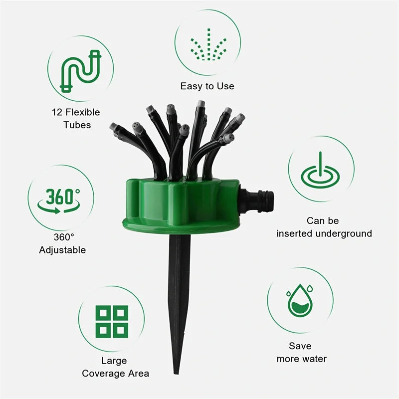 Tuinirrigatiesysteem | 360 graden verstelbare sproeier 6