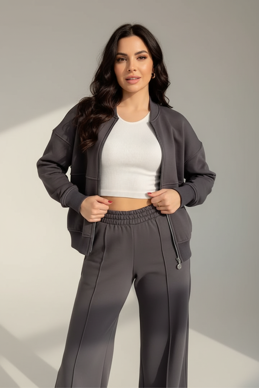 Tweedelige Lounge Set Met Ritssluiting | Navando