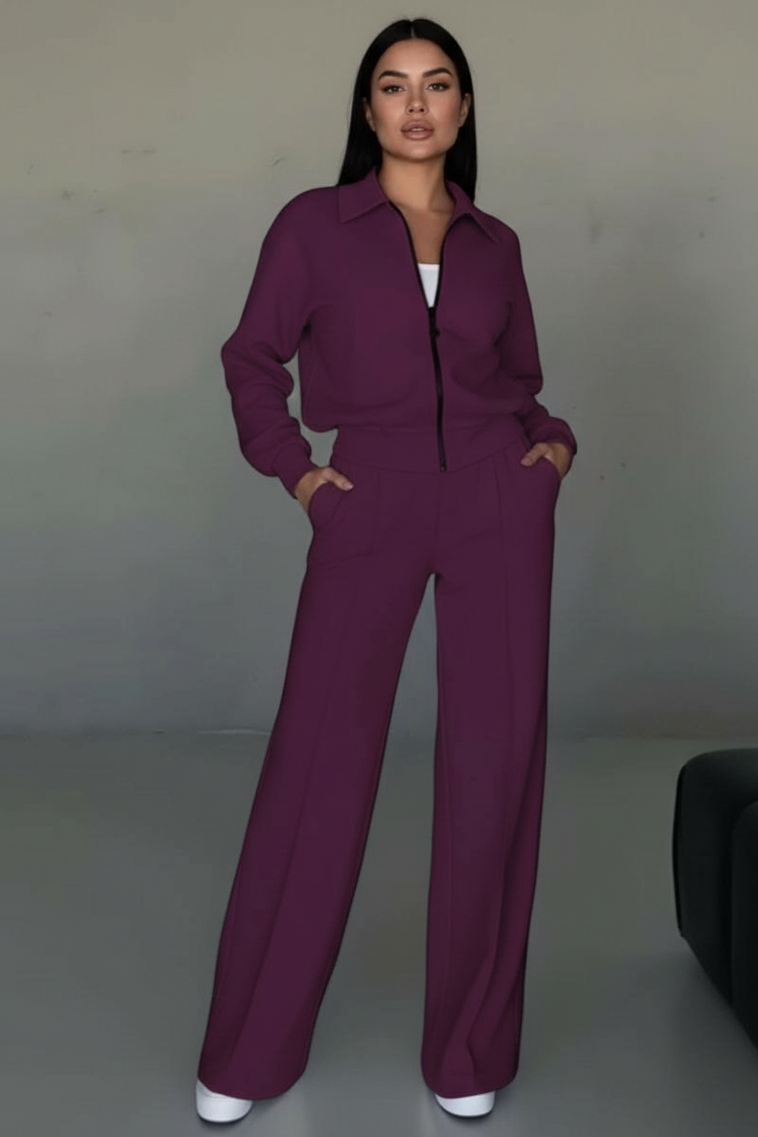 Tweedelige Lounge Set Met Ritssluiting | Navando