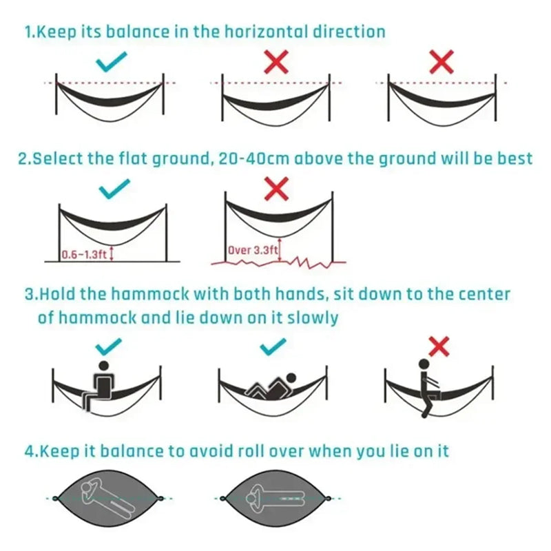 Tweepersoons Hangmat Met Insectennet | Navando 