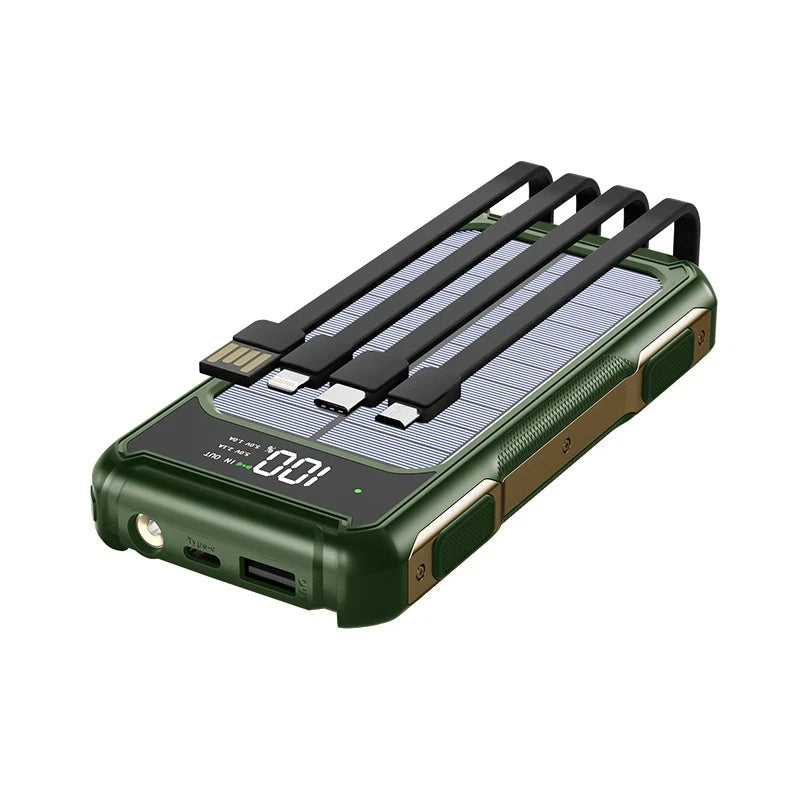 VIVO | Zonne-energie powerbank met digitaal display 200000mAh 12