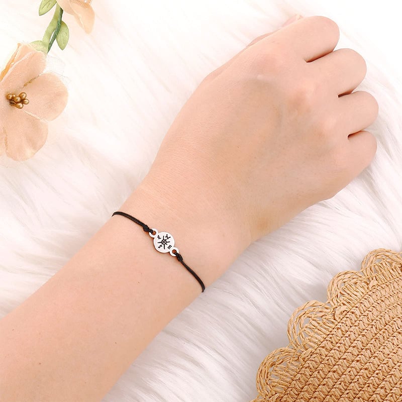 Verstelbare Armband Met Kompasbedel | Navando