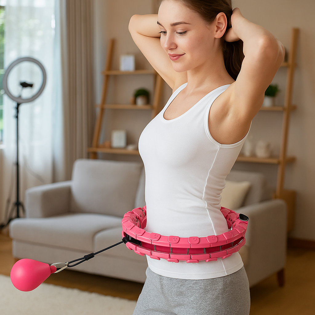 Verstelbare Fitnesshoepel Met Gewicht | Navando 