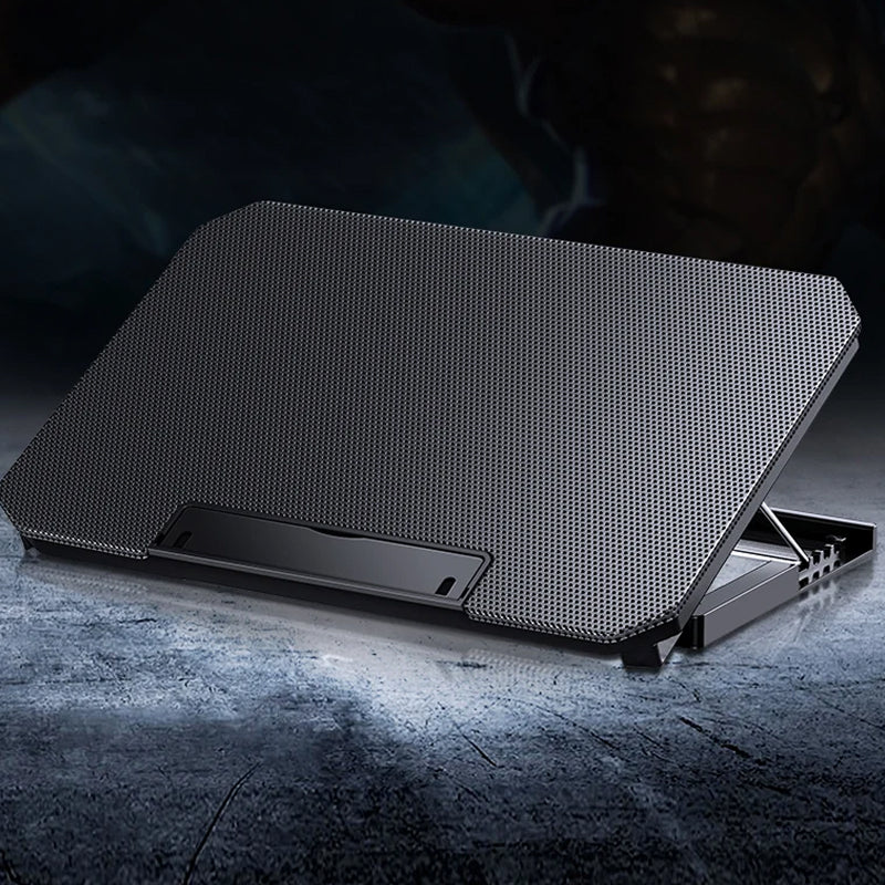 Verstelbare Laptopstandaard Met Dubbele Ventilator | Navando 