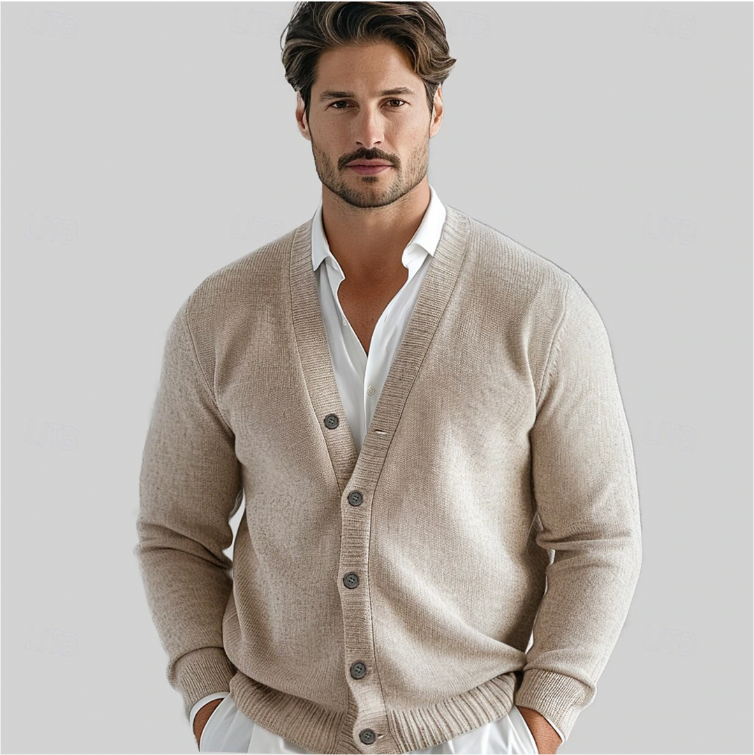 Vest | Knoopsluiting, Diepe V-hals, Regular Fit 0