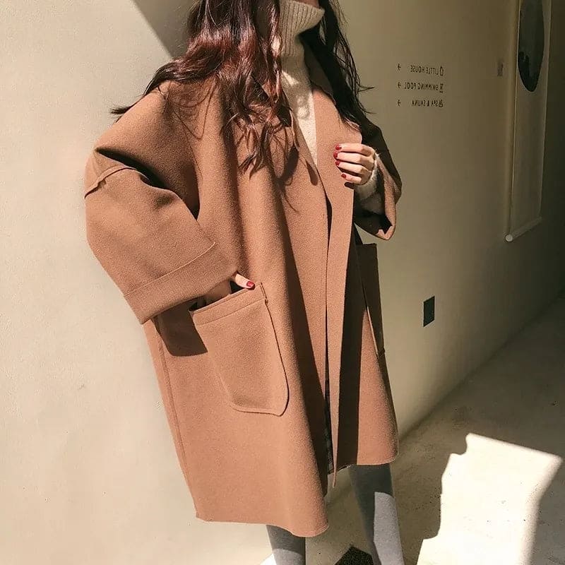Vieve | Oversized Trenchcoat Met Brede Reverskraag