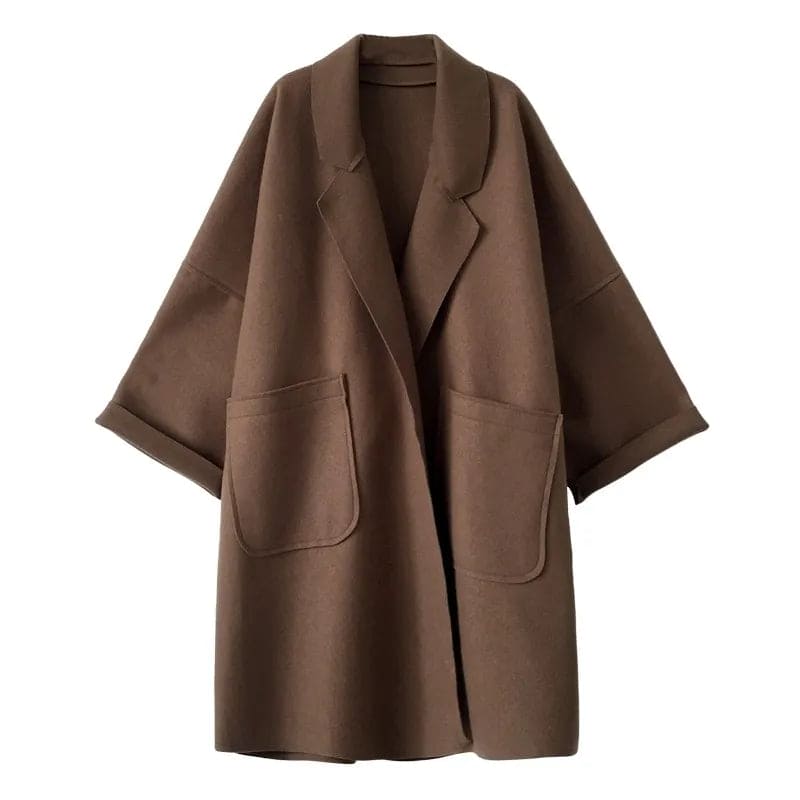 Vieve | Oversized Trenchcoat Met Brede Reverskraag