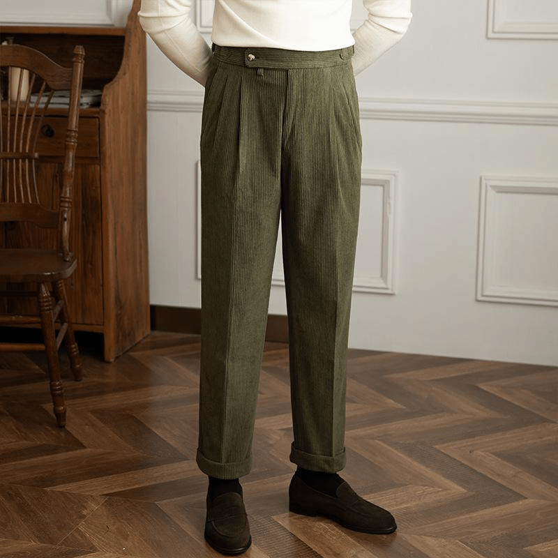 Vintage corduroy herenbroek - Klassieke pasvorm - Retro stijl 2
