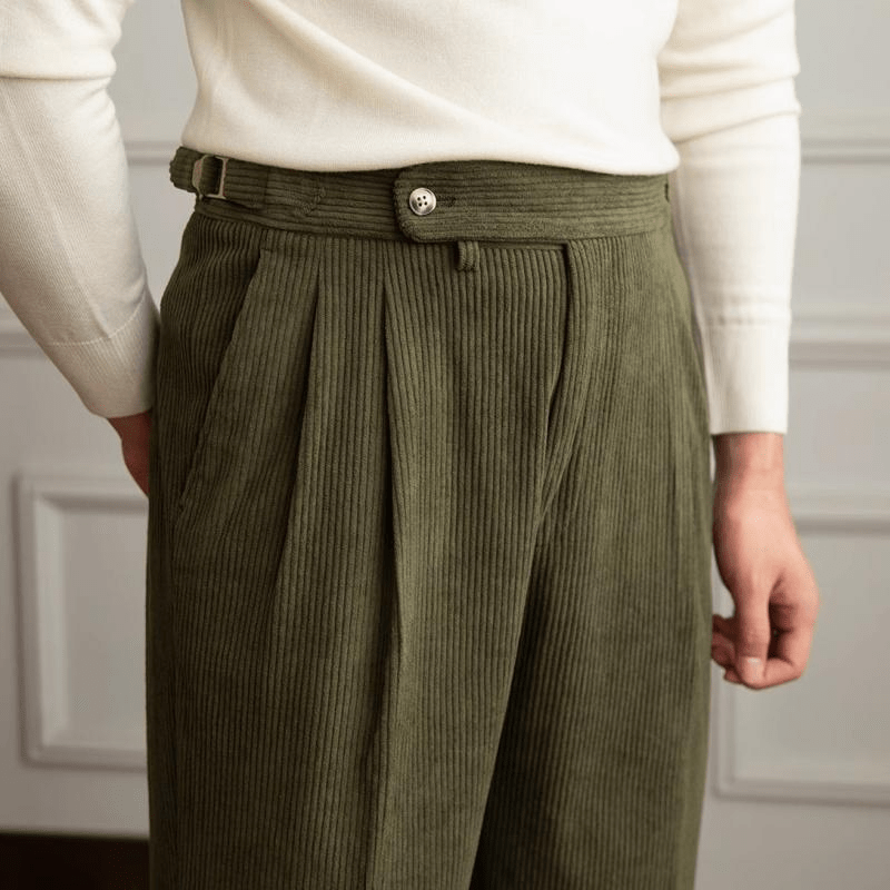 Vintage corduroy herenbroek - Klassieke pasvorm - Retro stijl 3