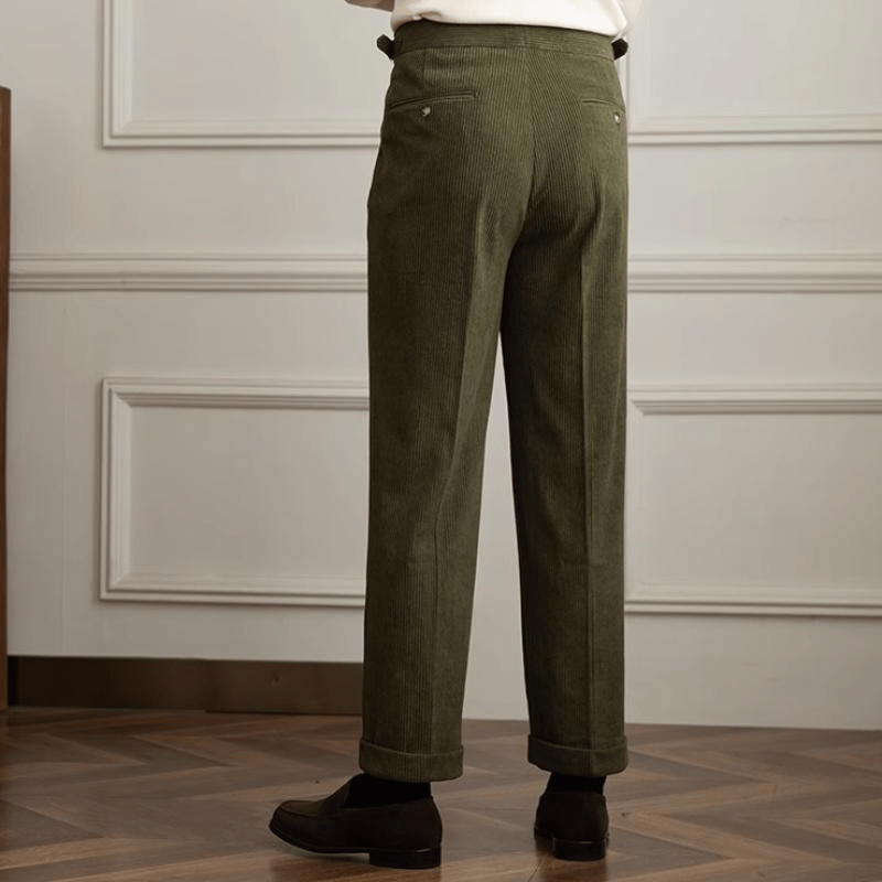Vintage corduroy herenbroek - Klassieke pasvorm - Retro stijl 4