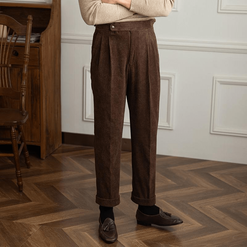 Vintage corduroy herenbroek - Klassieke pasvorm - Retro stijl 6