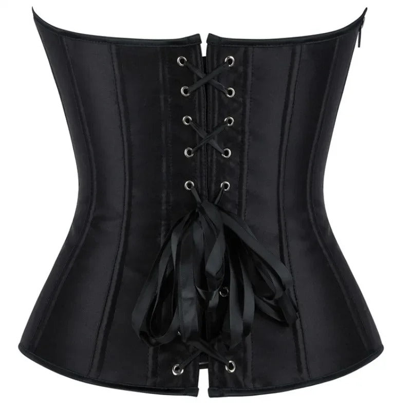 Korset Top voor Dames - met Satijn-look - Elegant Bustier - Navando