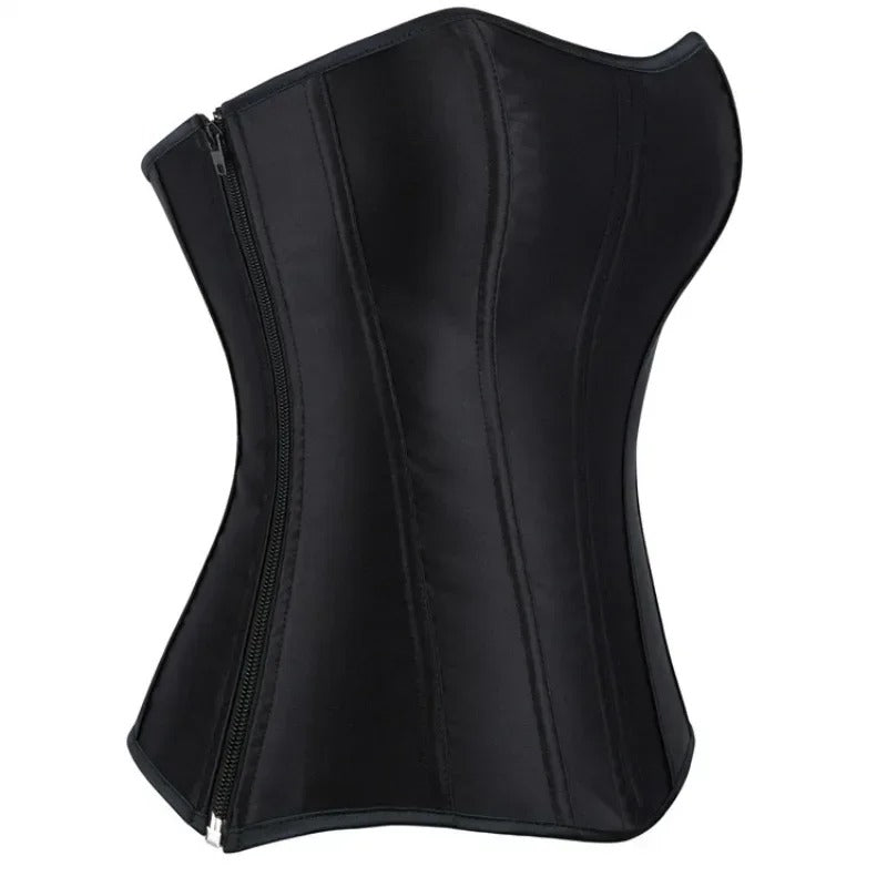 Korset Top voor Dames - met Satijn-look - Elegant Bustier - Navando