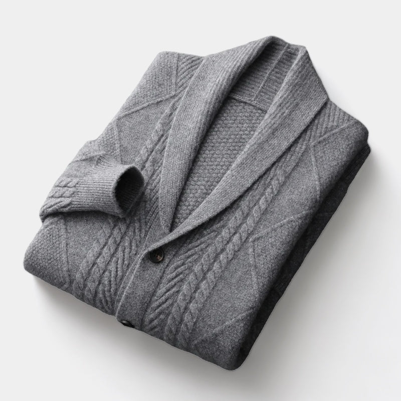 Wearoldmoney | Merinowollen vest met klassiek patroon 0