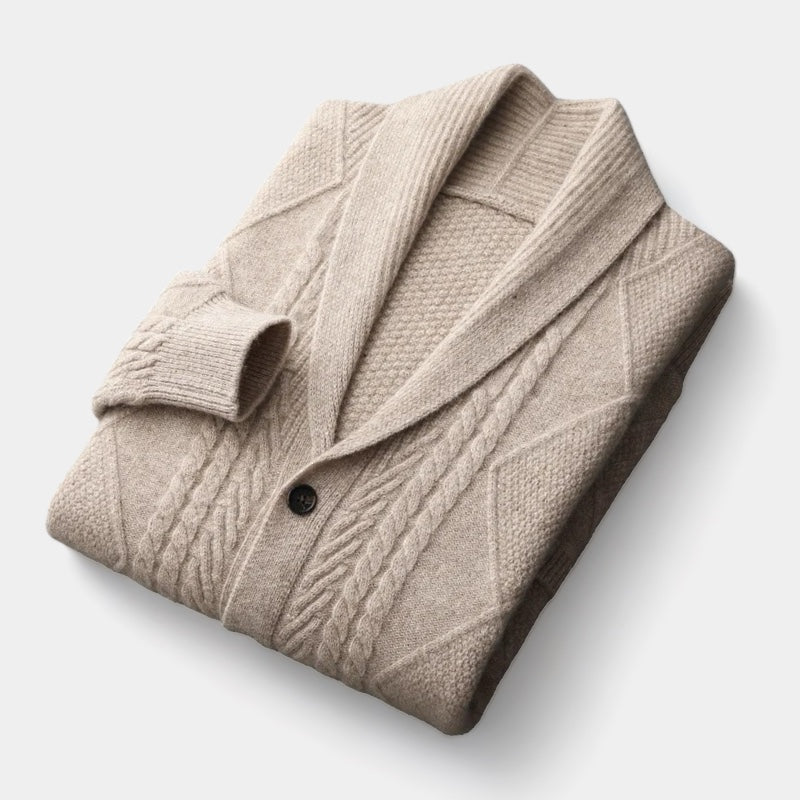Wearoldmoney | Merinowollen vest met klassiek patroon 1