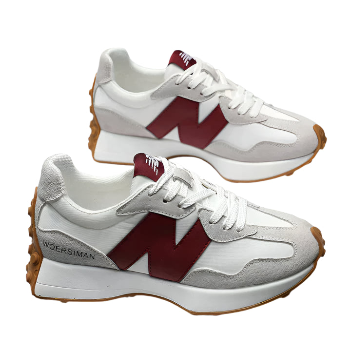 Zachte zool wandelschoenen met vetersluiting voor vrijetijdsbesteding