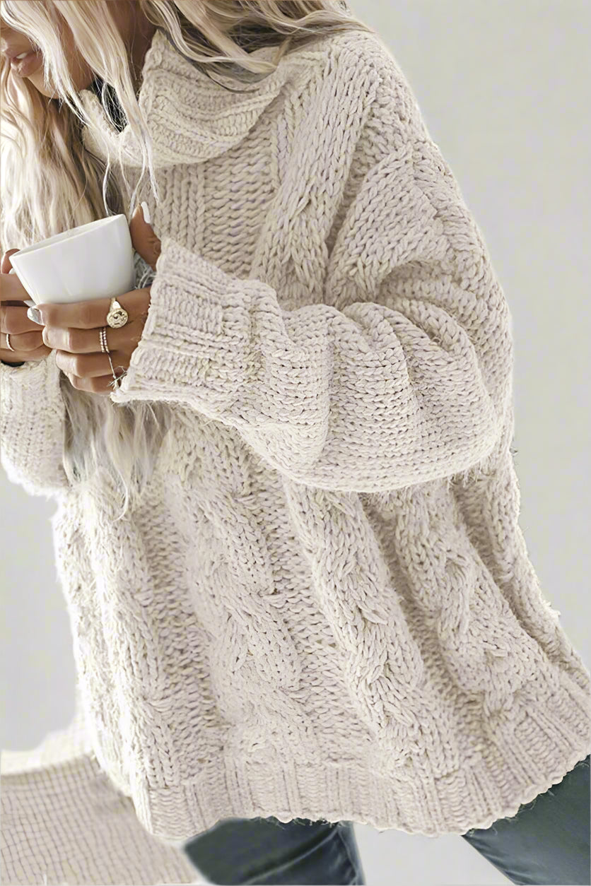 Trui_Gebreid_Dames_Coltrui_Warm_Oversized_Victoria_Mae_Nederland_Belgie_Grijs