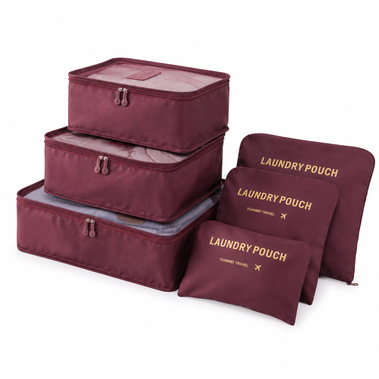 Zesdelige Set Koffer Organizers | Navando 