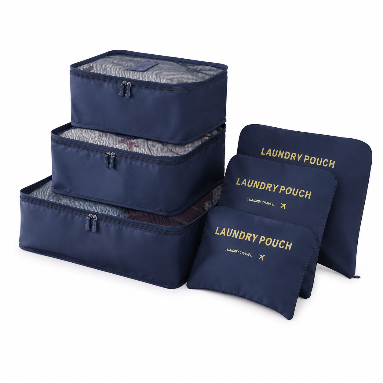 Zesdelige Set Koffer Organizers | Navando 