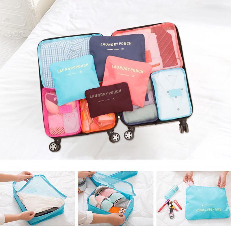 Zesdelige Set Koffer Organizers | Navando 