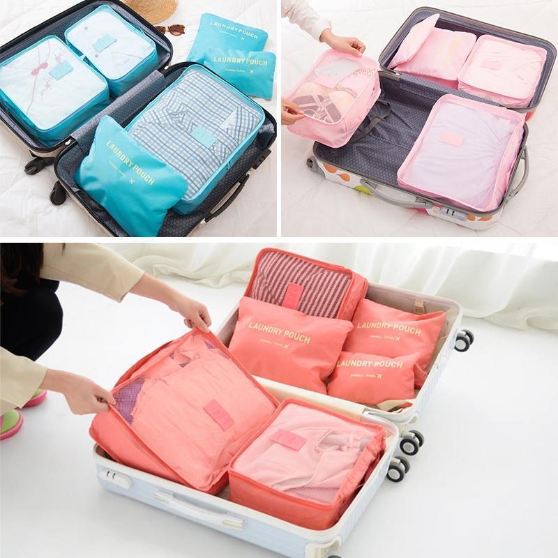 Zesdelige Set Koffer Organizers | Navando 