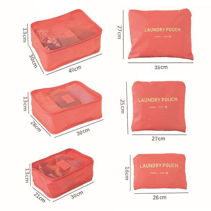 Zesdelige Set Koffer Organizers | Navando 