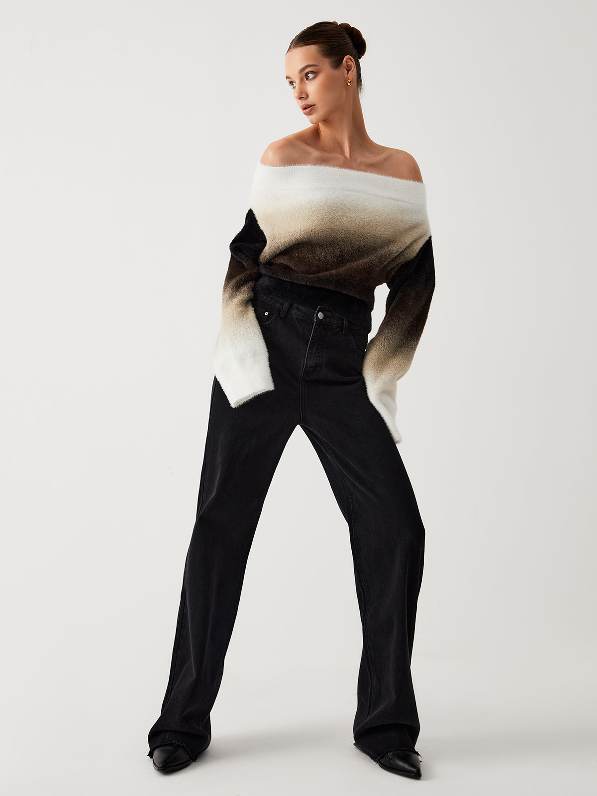 Juliette - Comfortabel Gebreide Off Shoulder Trui voor Dames