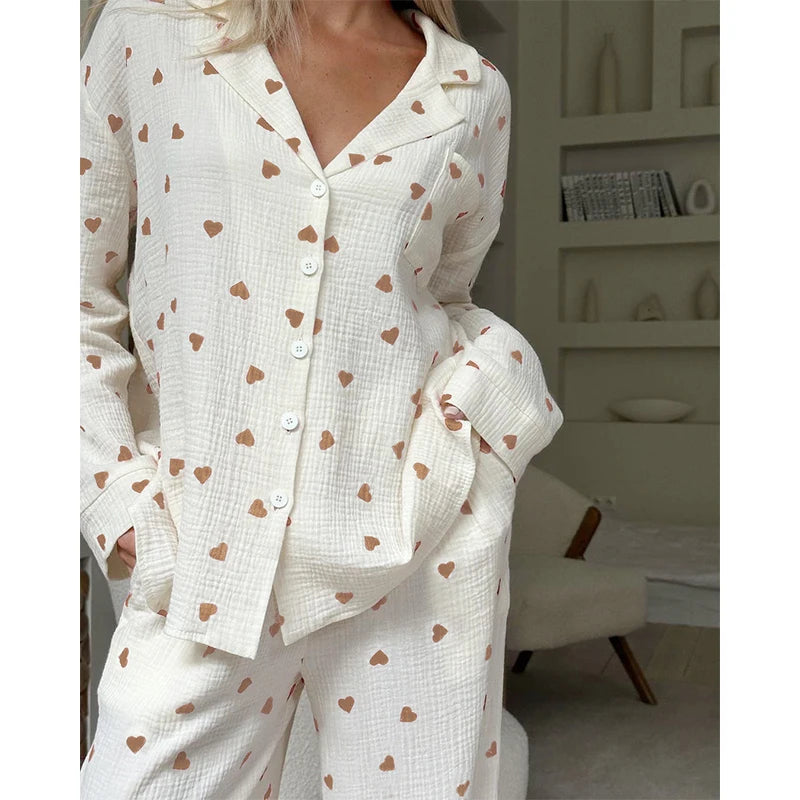 Zomer collectie | Hart print pyjama set 7