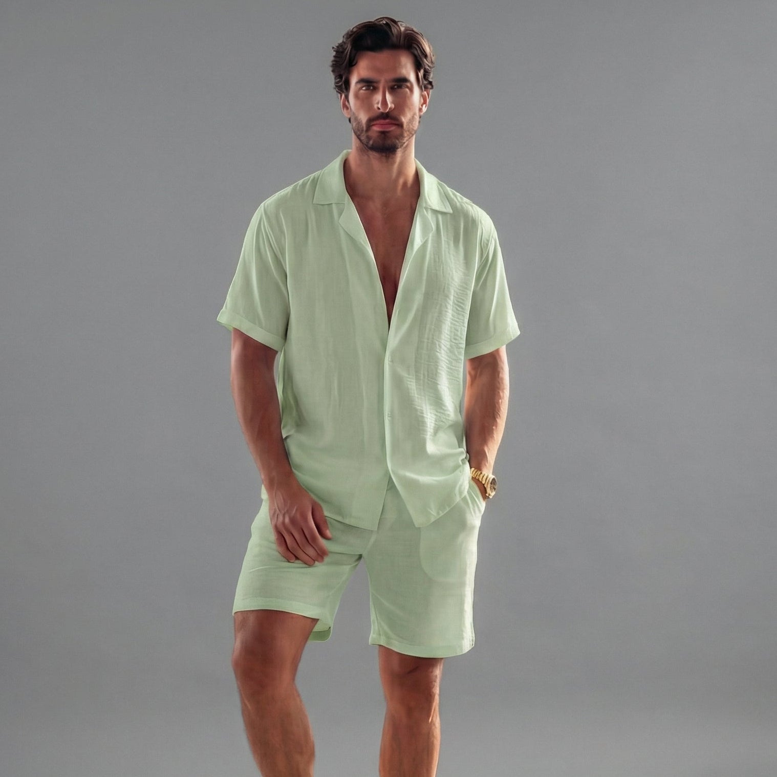Zomerse Co Ord Set Voor Heren | Navando