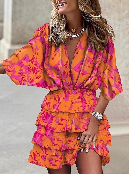 Zomerse Mini-Jurk Met Bloemenprint | Navando