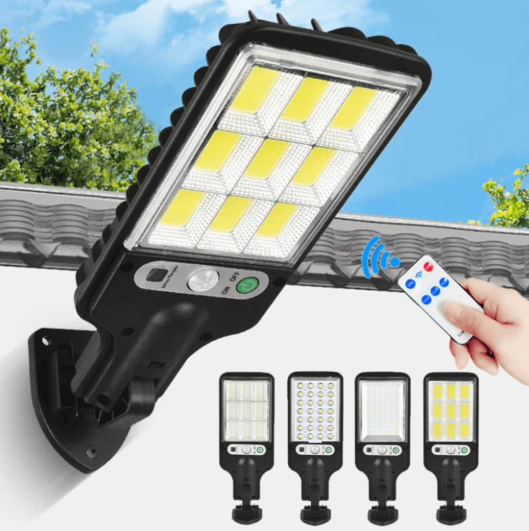 Zonne-energie | Waterdichte buitenlamp met afstandsbediening 1