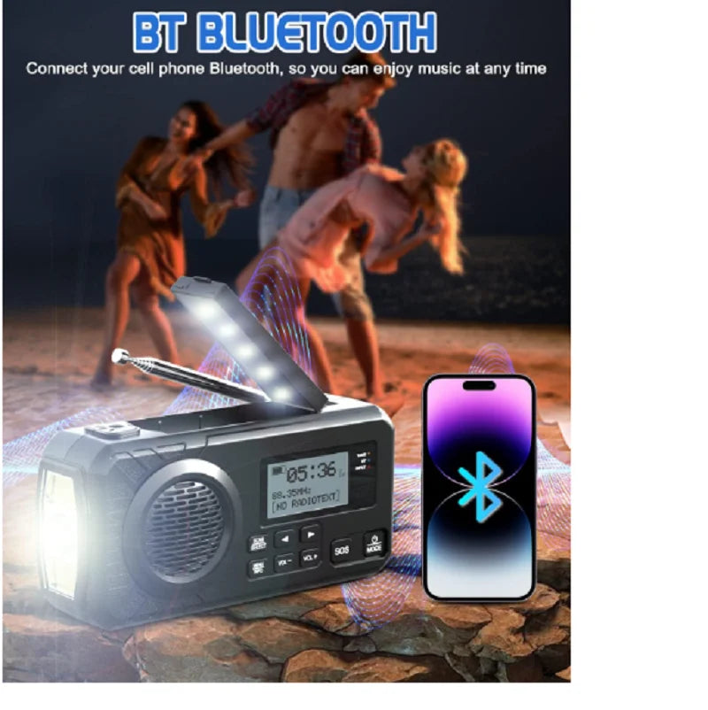 Zonneradio | DAB+ en FM met Bluetooth en powerbankfunctie 0