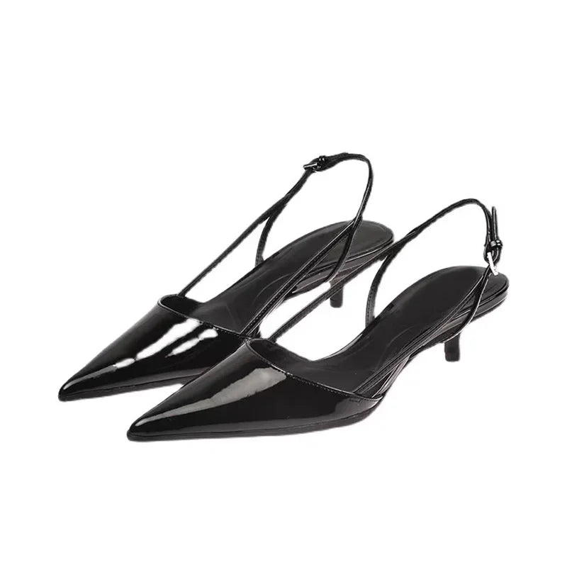 Zwarte Slingback Pumps | Navando 