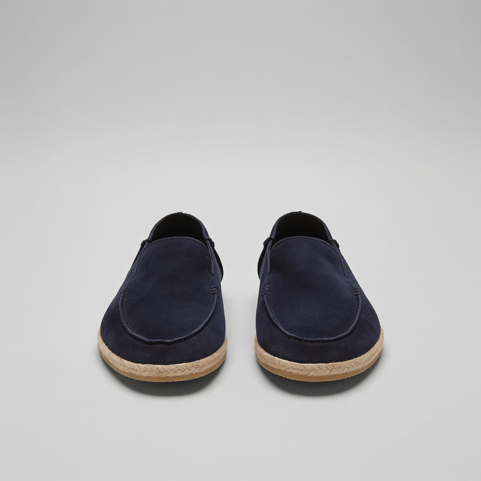Zwarte Slip-On Herenespadrilles | Navando