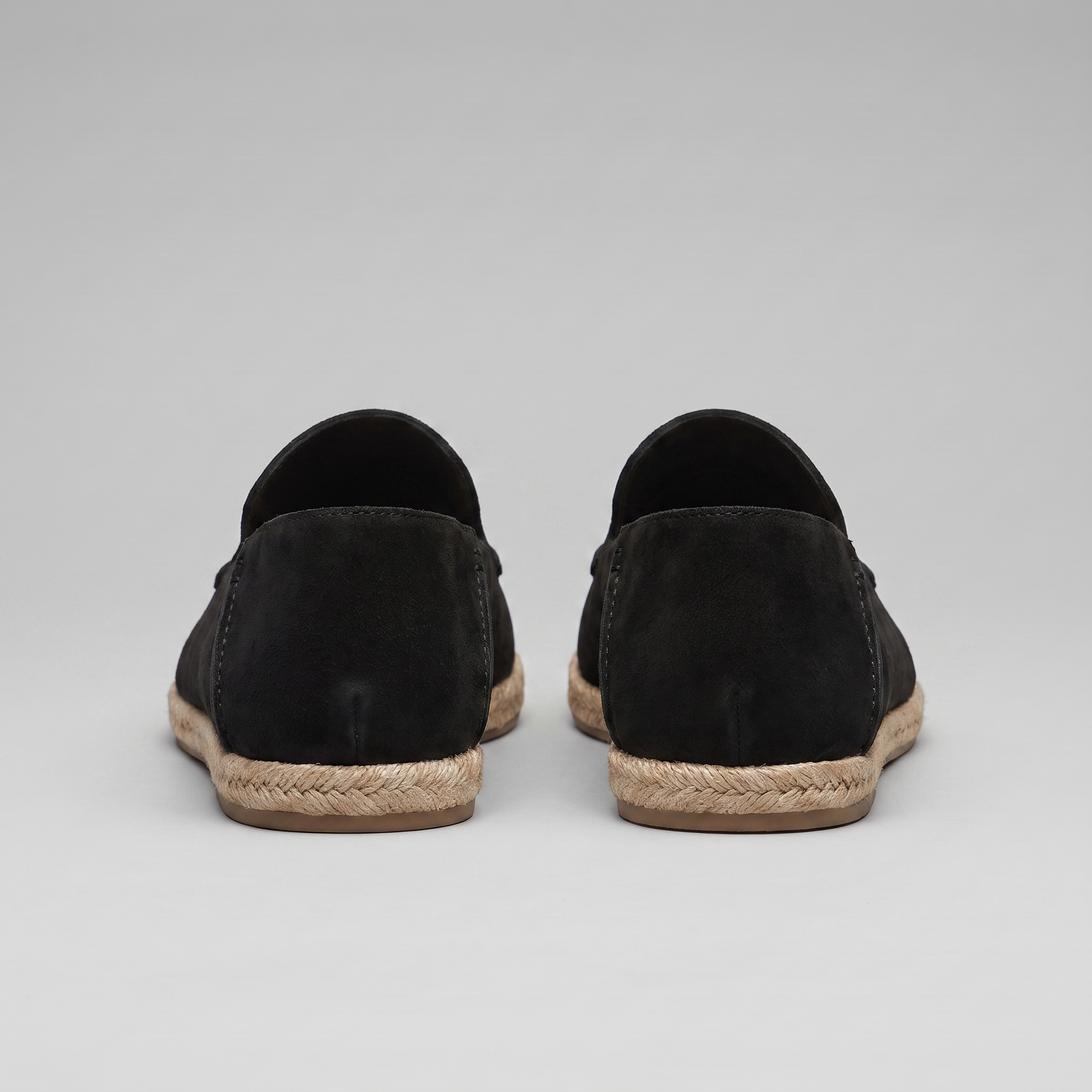 Zwarte Slip-On Herenespadrilles | Navando