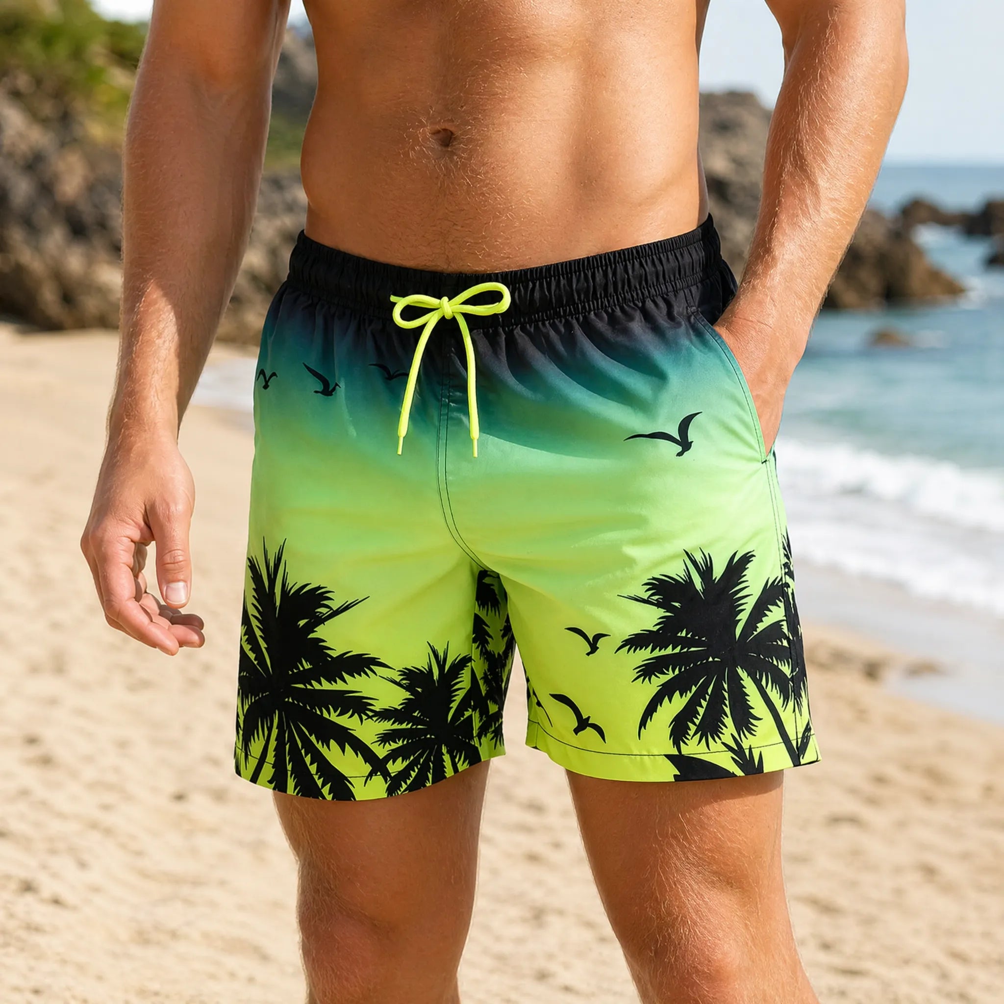 Zwemshort Met Kleurverloop | Navando 