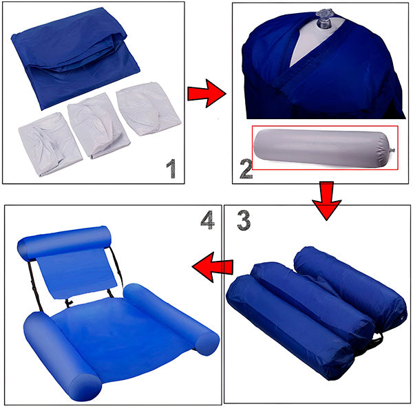 Zwemstoel | Ergonomische rugleuning en armleuningen 4