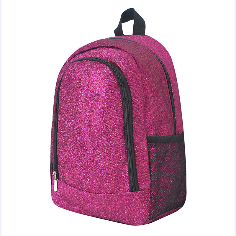 Albert | Glitter rugzak schooltas voor meiden - Magenta