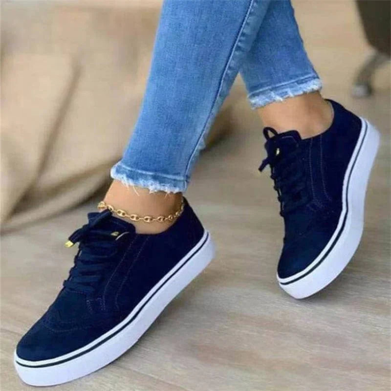 Anneke | Dames sneakers met plateauzool - view 11