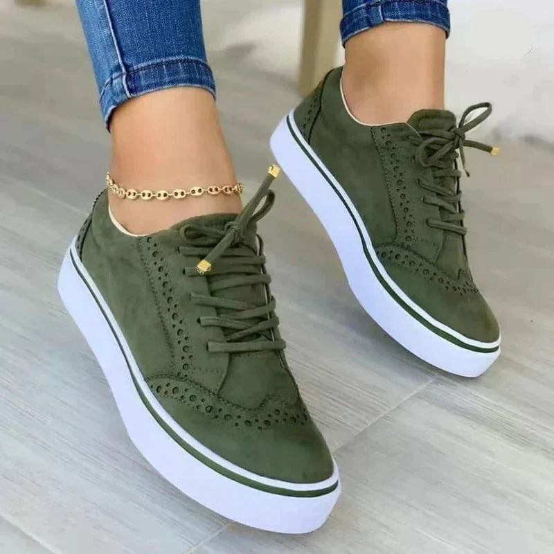 Anneke | Dames sneakers met plateauzool - view 8