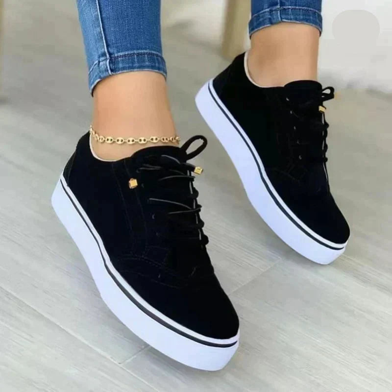 Anneke | Dames sneakers met plateauzool - view 9