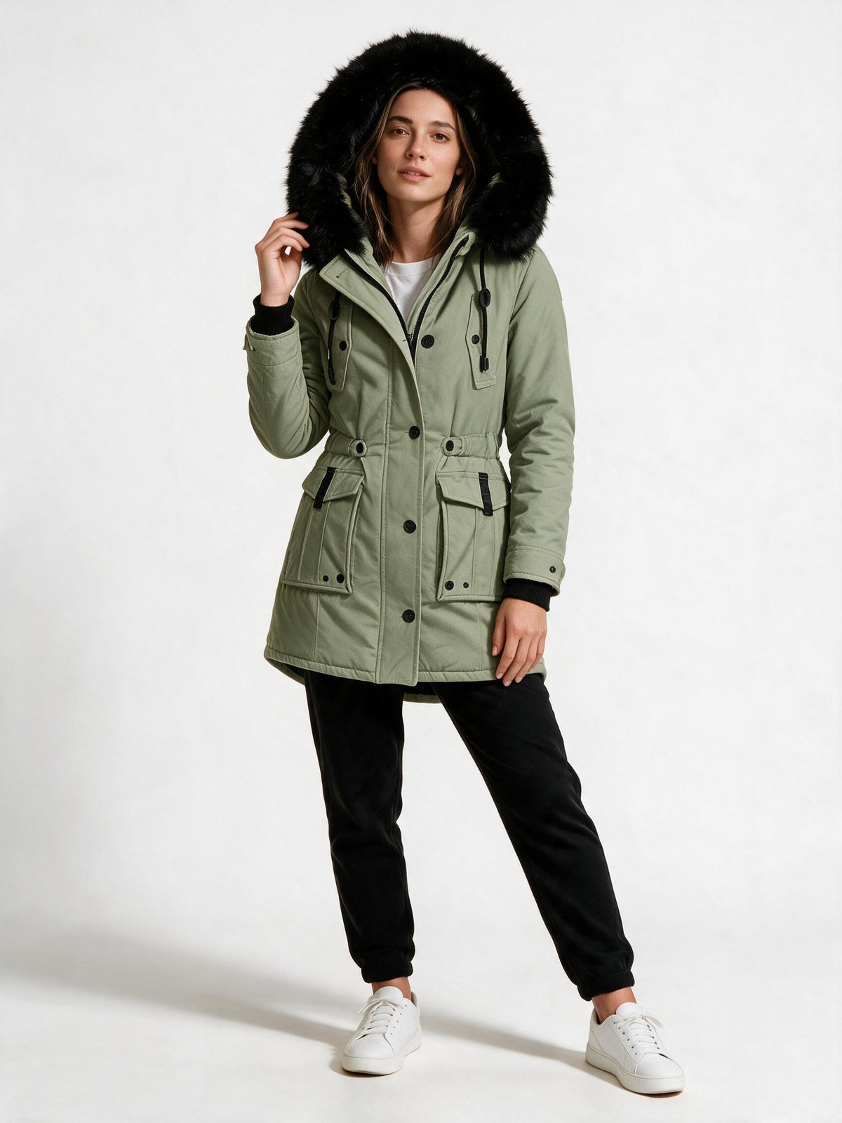 Annemarie | Winterparka dames met capuchon - foto 6