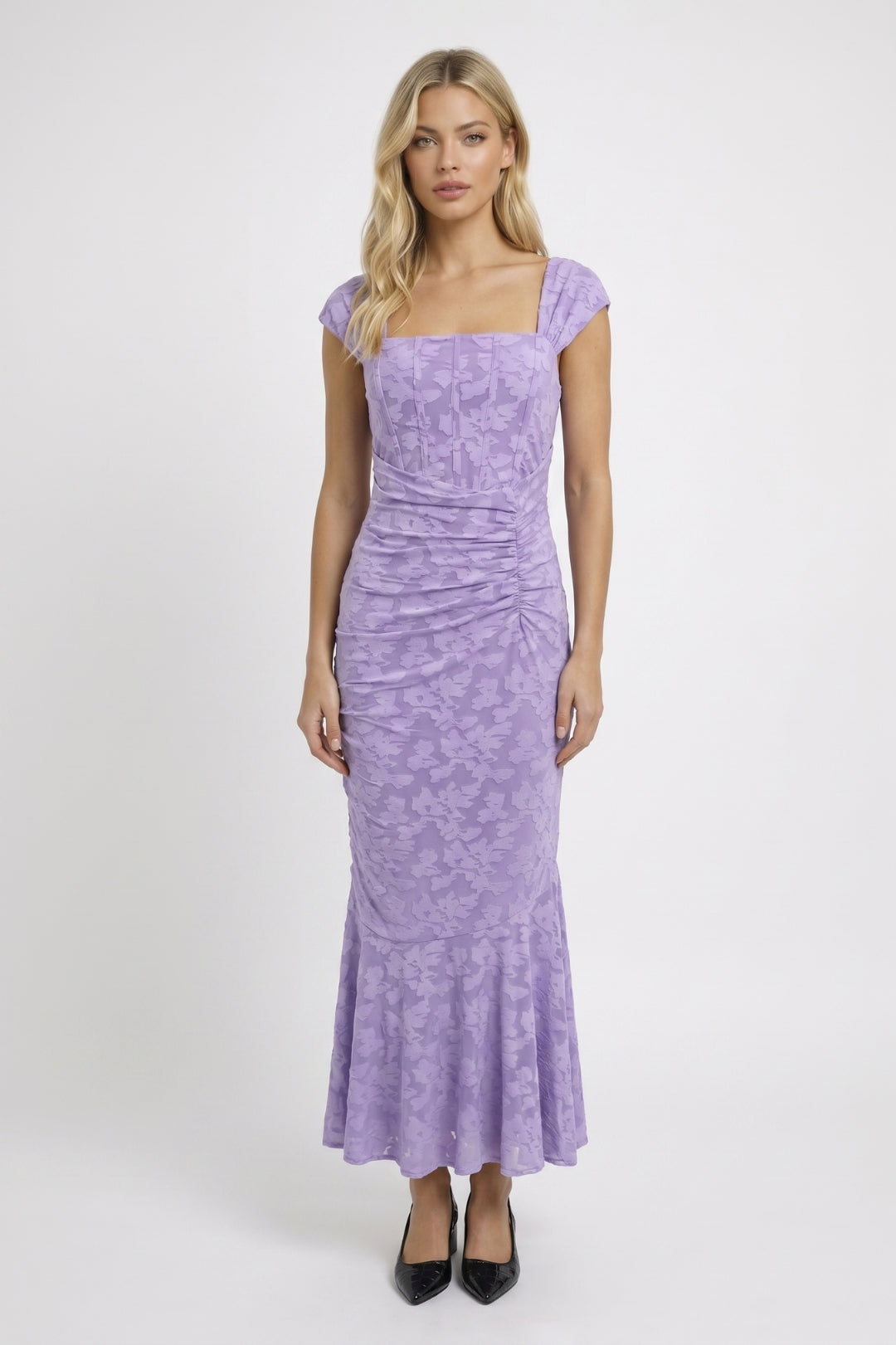 Anouk | Maxi jurk dames voor bruiloft en gala - Lila